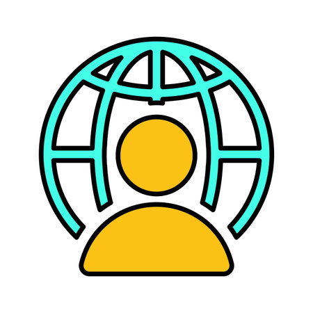 Global Leader icon. Stunning design suitable for web, print media, online design, commercial use, or any type of design project.のイラスト素材