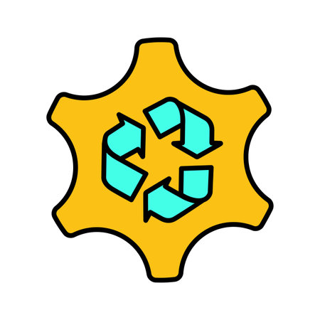 Recycling icon - Perfect use for printed files and presentations, designing and developing websites, promotional materials, illustrations or any type of design project.のイラスト素材