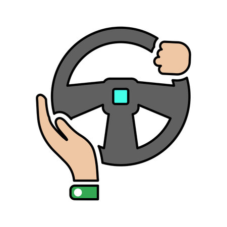 Drive, steering, wheel icon - Perfect use for print media, web, stock images, commercial use or any kind of design project.のイラスト素材