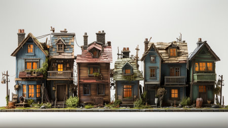 Housing Covers on white background. A high quality image making by generative ai.の素材