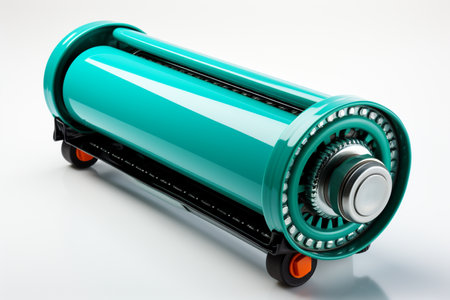 Roller Covering on white background. A high quality image making by generative ai.の素材