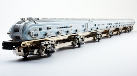 Support Rail Units on white background. A high quality image making by generative ai.の素材