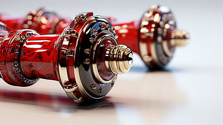 Sprinkler Pipes on white background. A high quality image making by generative ai.の素材