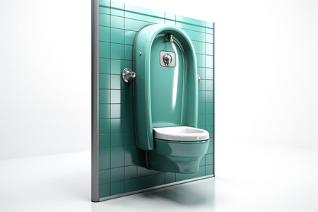 Urinal Partition. A high quality image making by generative ai.の素材