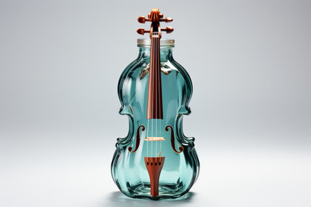 Cello Water Bottle on white background. A high quality image making by generative ai.の素材