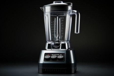 Commercial Blender on Black background. A high quality image making by generative ai.の素材