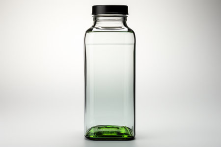 Pet Water Bottle on white background. A high quality image making by generative ai.の素材