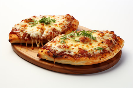 Pizza Peels on white background. A high quality image making by generative ai.の素材