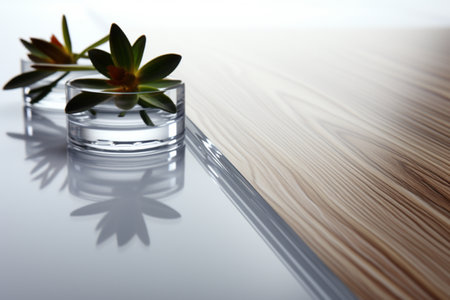 Acrylic Flooring. A high quality image making by generative ai.の素材