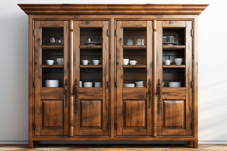 Kitchen Shutters. A high quality image making by generative ai.の素材