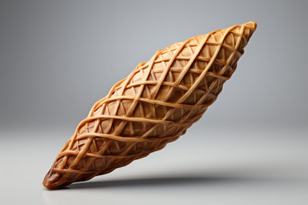 Cane Cone on white background. A high quality image making by generative ai.の素材