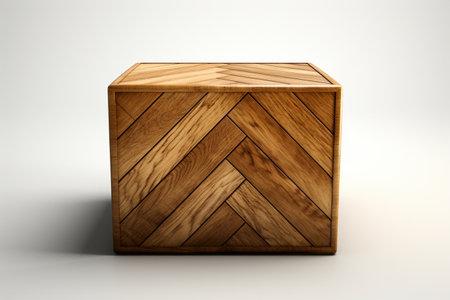 Wooden False Flooring. A high quality image making by generative ai.の素材