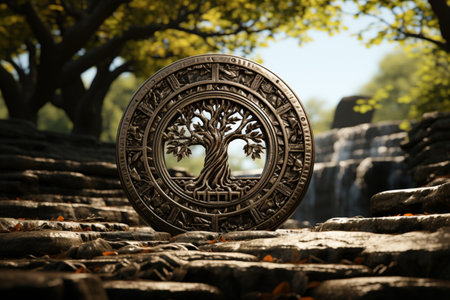 Tree Grates. A high quality image making by generative ai.の素材
