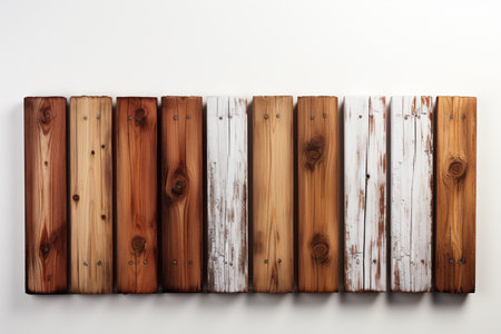 Fence Panels on white background. A high quality image making by generative ai.の素材