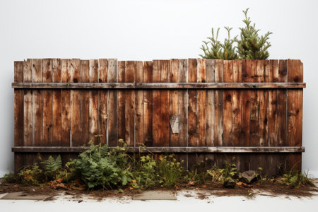 Fence Panels on white background. A high quality image making by generative ai.の素材