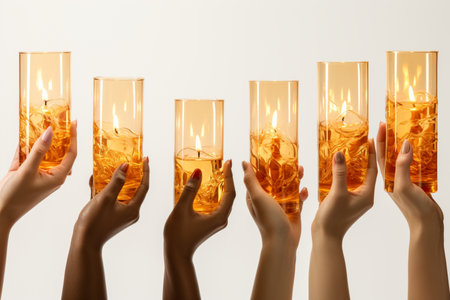 Hand Lamps. A high quality image making by generative ai.の素材