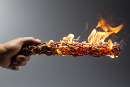 Hand Torches. A high quality image making by generative ai.の素材