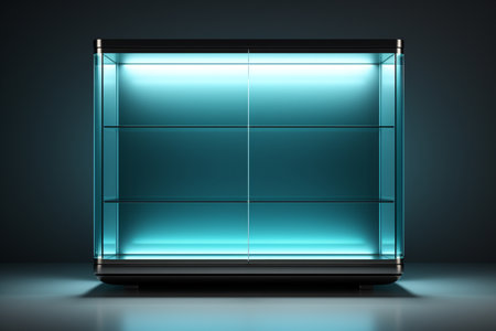 Led Lighting Cabinet. A high quality image making by generative ai.の素材