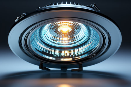 Indoor Downlight. A high quality image making by generative ai.の素材