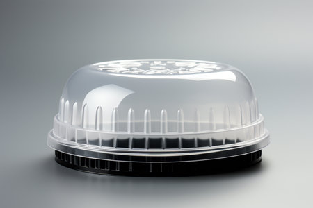 Plastic Cap on white background. A high quality image making by generative ai.の素材