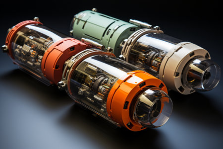 Submersible Motors. A high quality image making by generative ai.の素材