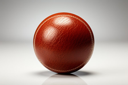 Leather Paper Weight on white background. A high quality image making by generative ai.の素材