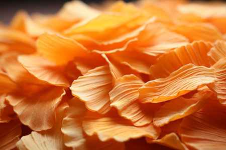 Dehydrated Vegetable Flake on white background. A high quality image making by generative ai.の素材