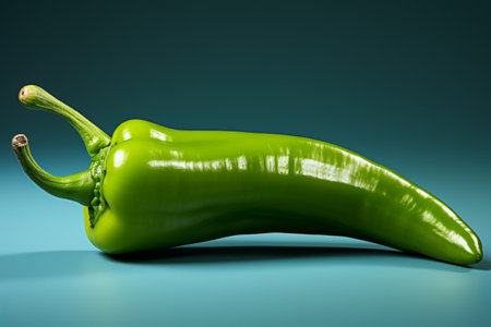 Green Chilli. A high quality image making by generative ai.の素材
