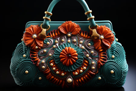 Beaded Purse. A high quality image making by generative ai.の素材