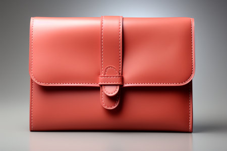 Ladies Purse on white background. A high quality image making by generative ai.の素材
