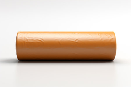 Paper Core Tube on white background. A high quality image making by generative ai.の素材