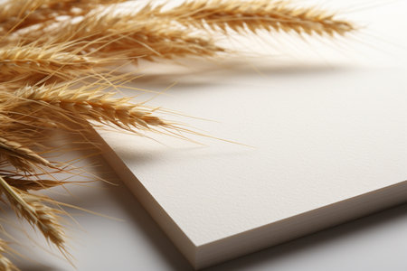Mill Board Paper on white background. A high quality image making by generative ai.の素材