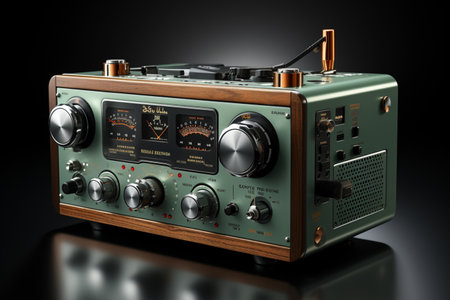 Communication Radio. A high quality image making by generative ai.の素材