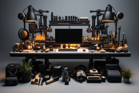 Installation Accessories. A high quality image making by generative ai.の素材