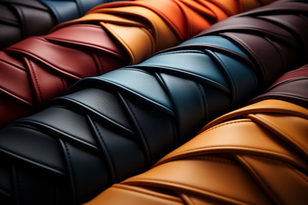 Leather Strips. A high quality image making by generative ai.の素材