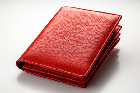 Rfid Blocking Wallet on white background. A high quality image making by generative ai.の素材