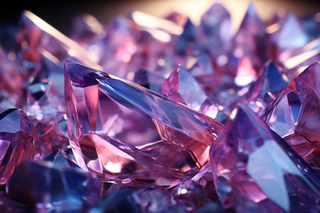 Acid Crystal Glass. A high quality image making by generative ai.の素材