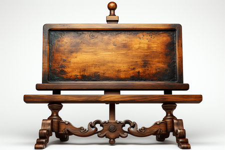 Mirror Board on white background. A high quality image making by generative ai.の素材