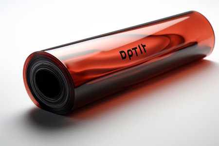 Bopet Film on white background. A high quality image making by generative ai.の素材