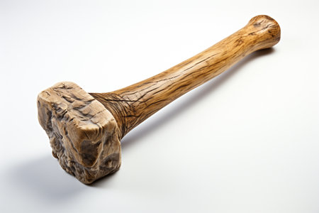 Bone Hammer on white background. A high quality image making by generative ai.の素材