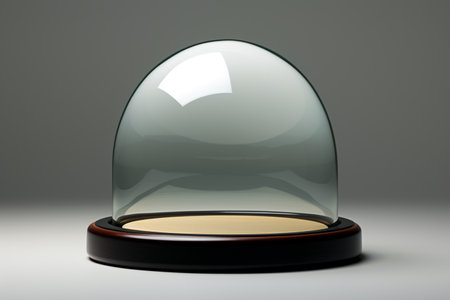 Dome Lid on white background. A high quality image making by generative ai.の素材