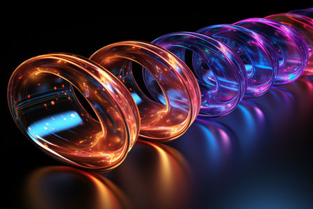 Hologram Rolls. A high quality image making by generative ai.の素材