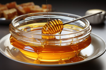 Honey Jar. A high quality image making by generative ai.の素材