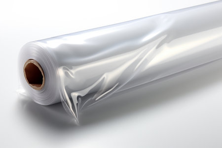 Shrink Wrap on white background. A high quality image making by generative ai.の素材