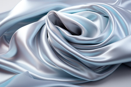 Silver Foil on white background. A high quality image making by generative ai.の素材