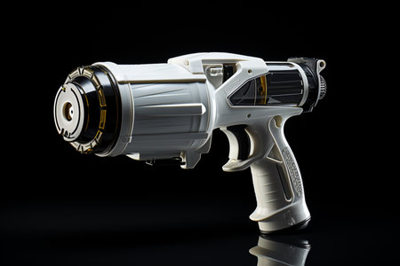 Trigger Sprayers on Black background. A high quality image making by generative ai.の素材