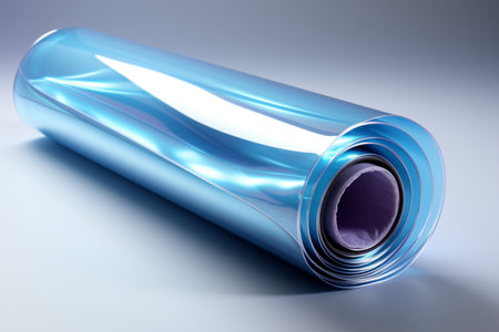 Uv Protection Films on white background. A high quality image making by generative ai.の素材