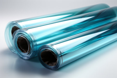 Uv Protection Films on white background. A high quality image making by generative ai.の素材