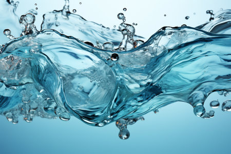 Water Preforms on white background. A high quality image making by generative ai.の素材