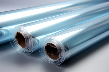 Uv Protection Films on white background. A high quality image making by generative ai.の素材